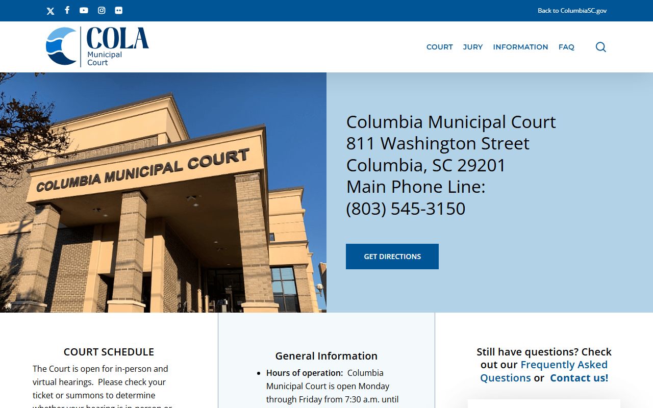 Columbia Municipal Court - Columbia Court Records