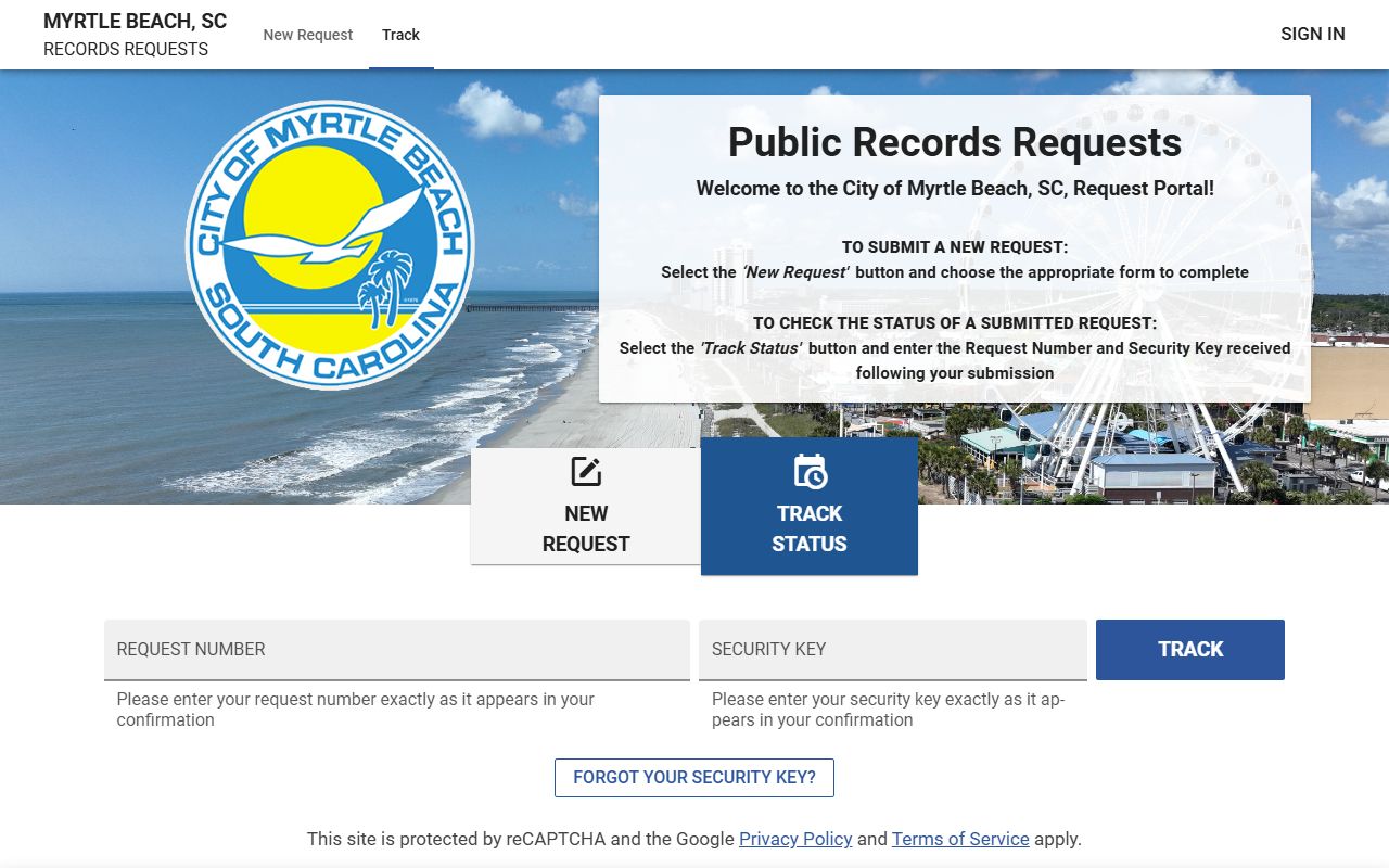 Myrtle Beach FOIA Portal - Myrtle Beach Court Records