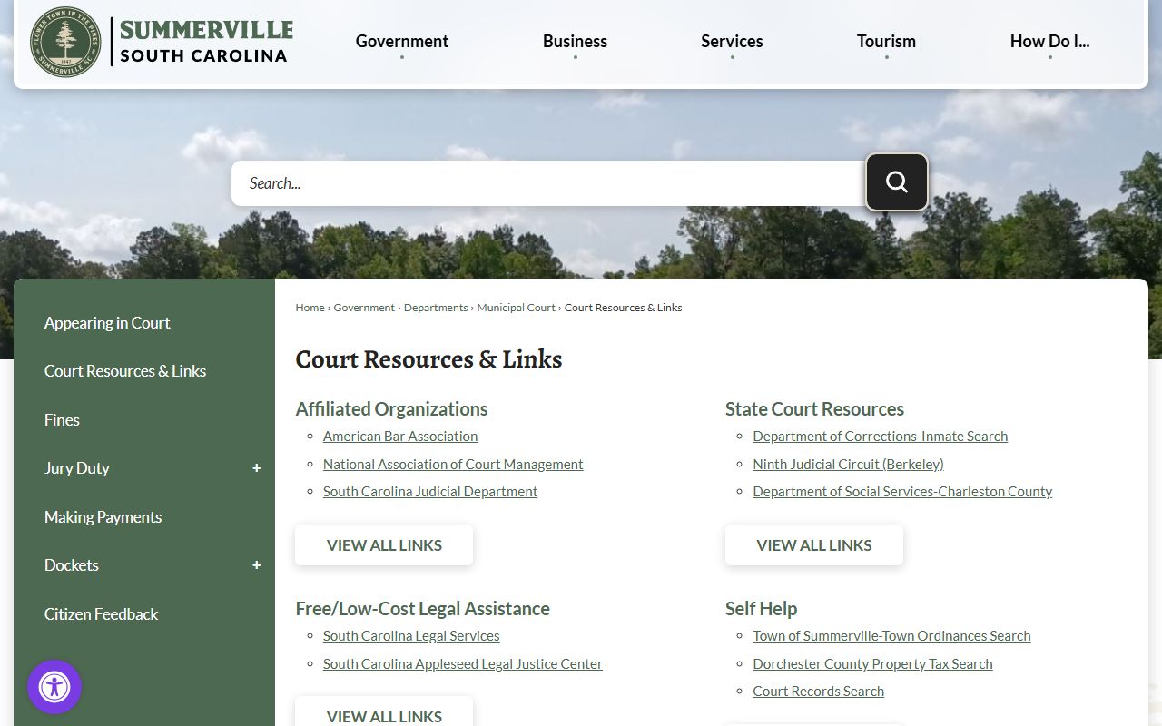 Summerville Court Resources - Summerville Court Records