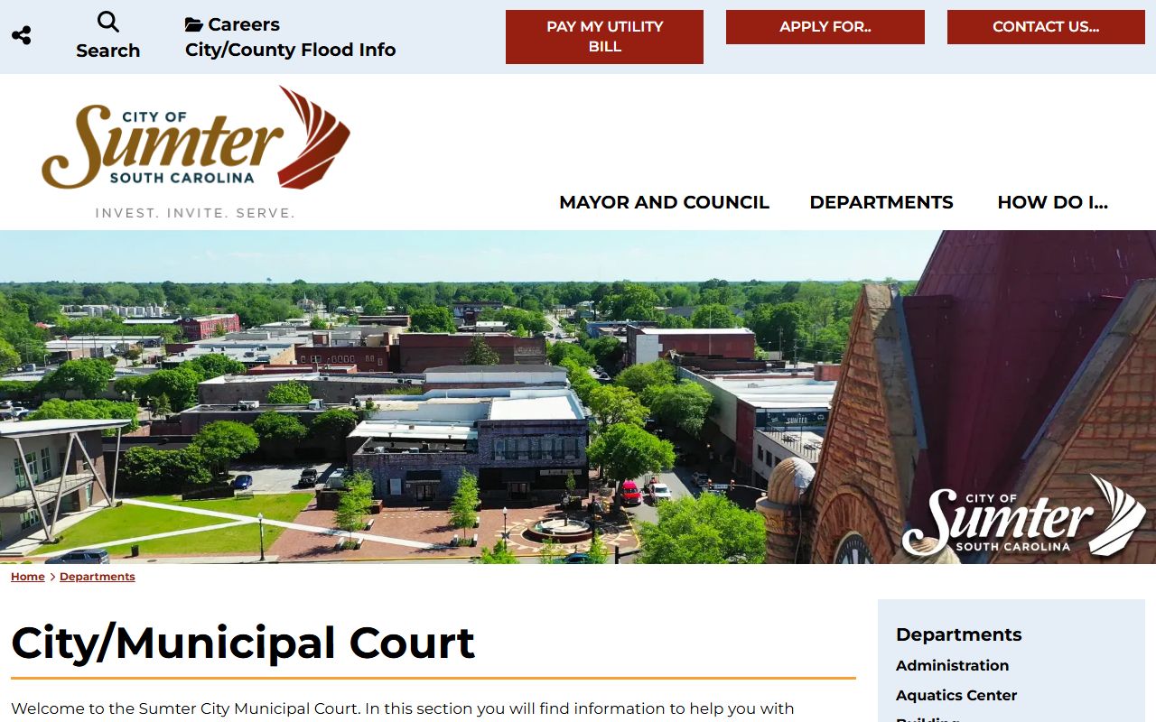 Sumter Municipal Court - Sumter Court Records