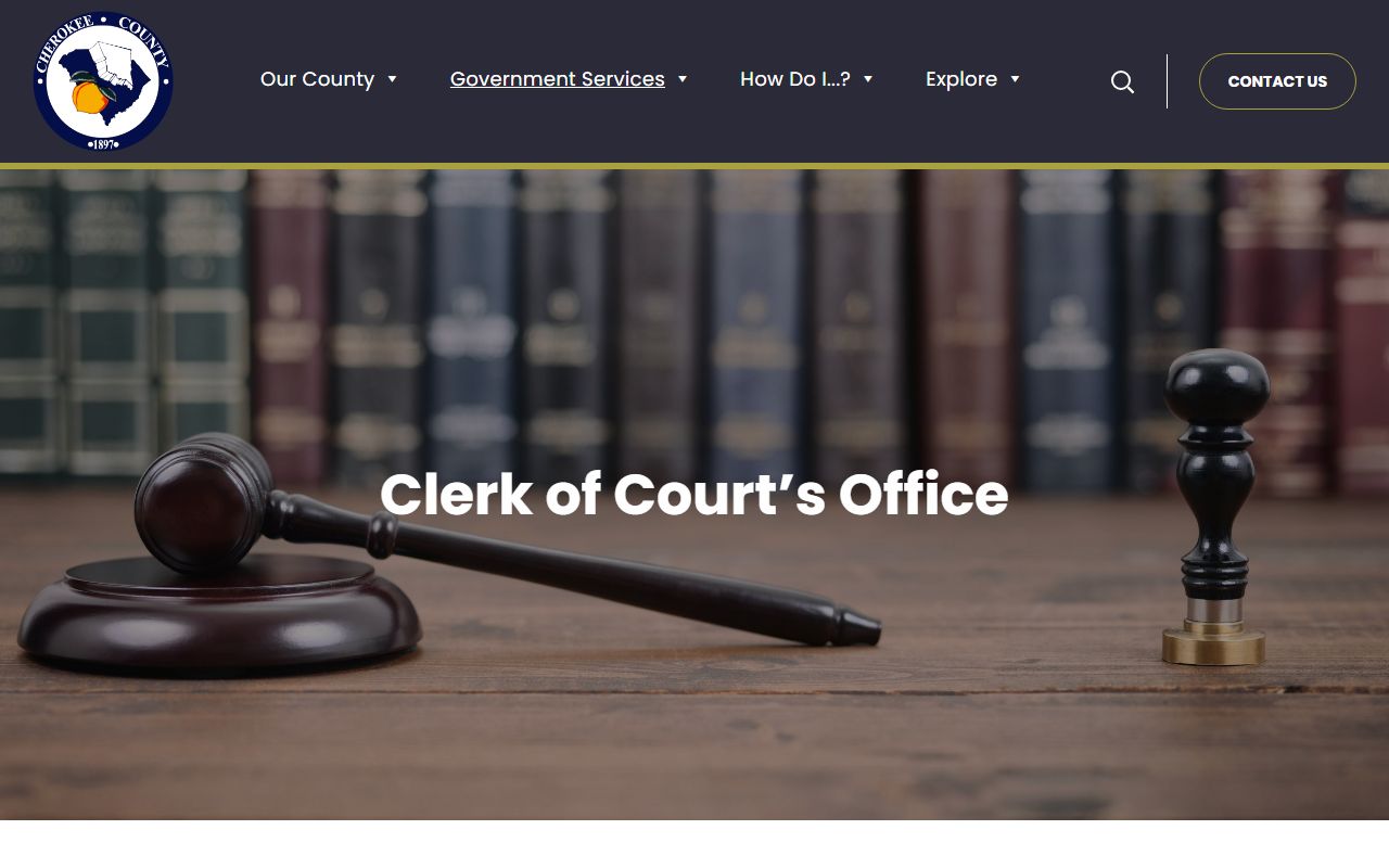 Cherokee County Clerk of Court office for Cherokee County court records in Gaffney SC
